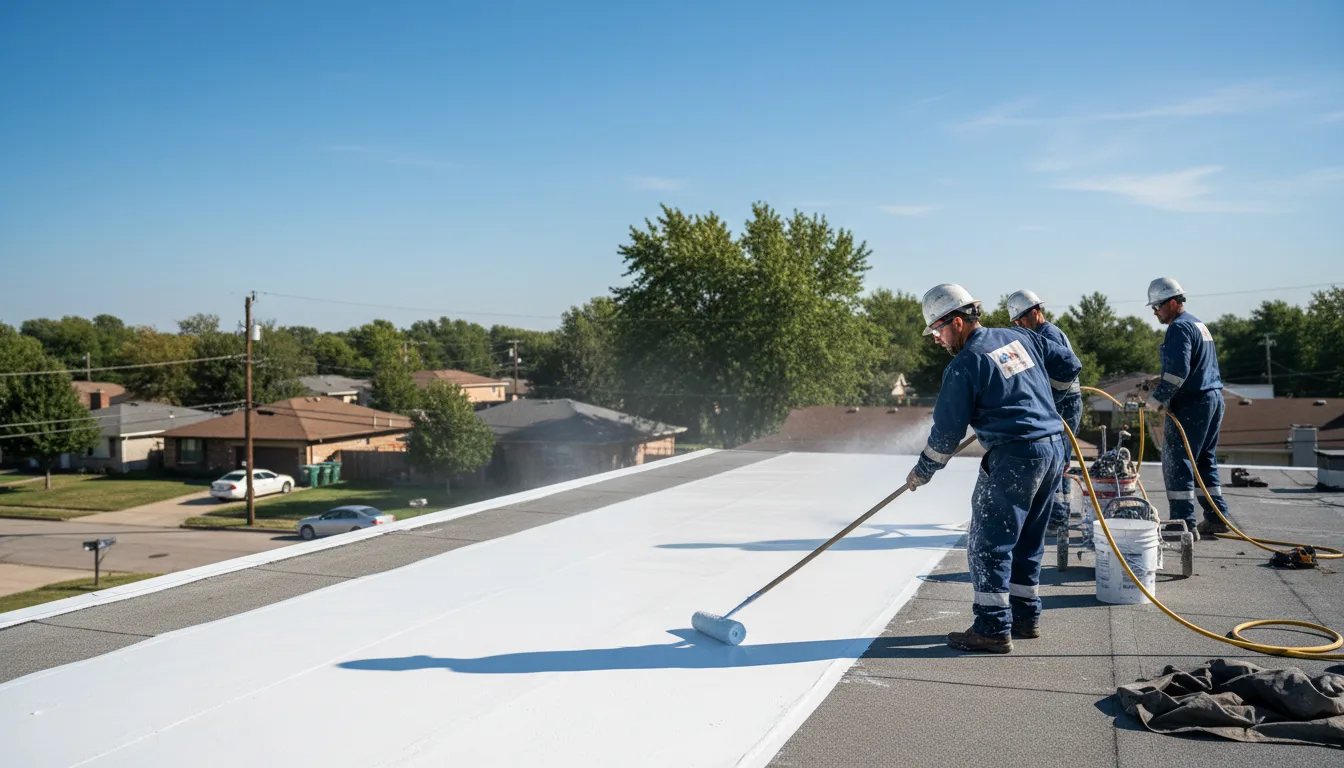 Commercial roof coating in Ross, ND near me
